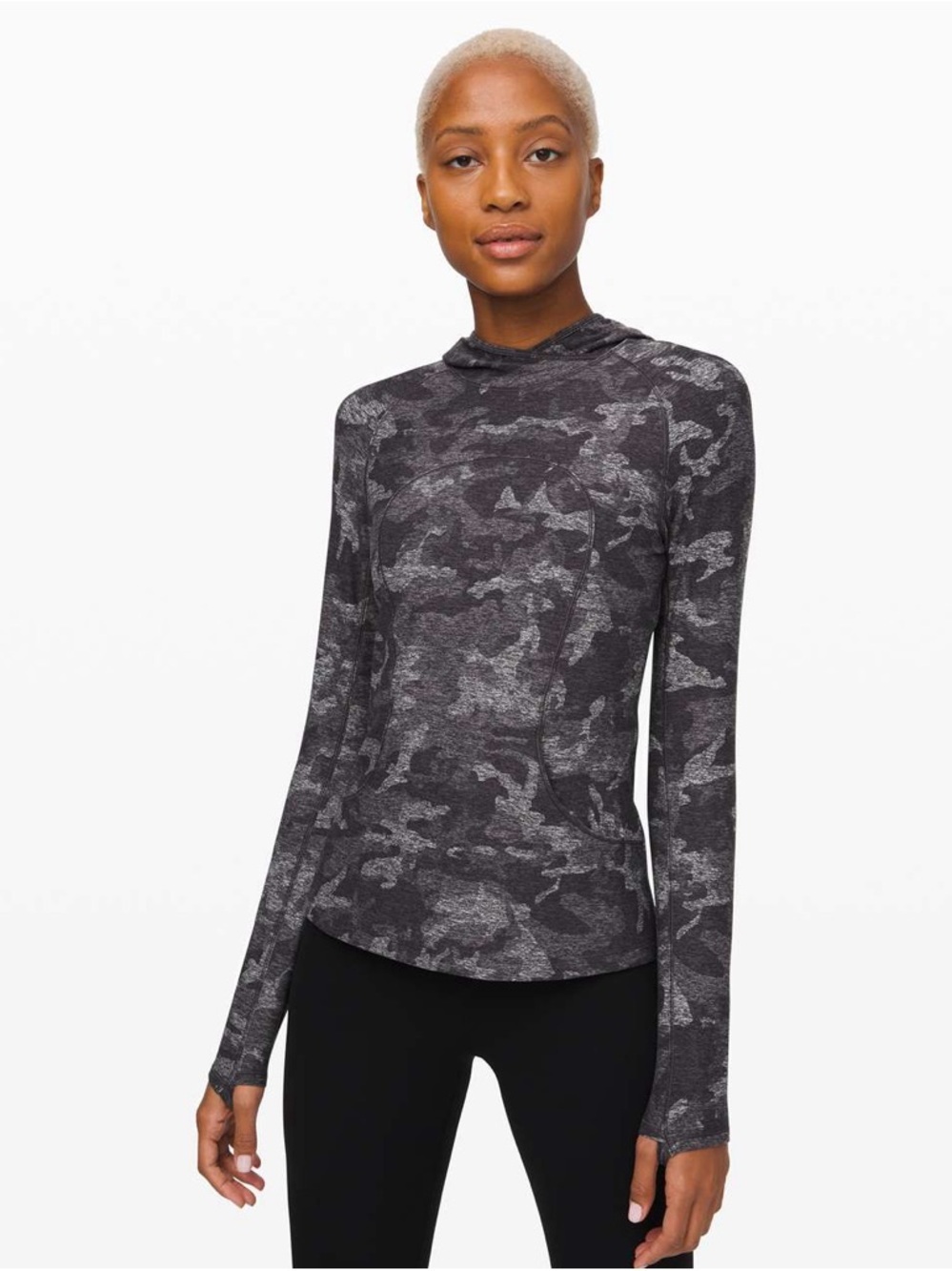 Lululemon On Repeat Rulu Hoodie
Incognito Camo HTR Black size 10